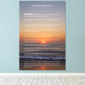 DESIDERATA Beach Golden Sunrise Foto Print Leinwanddruck (Insitu (Holzboden))