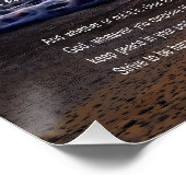 DESIDERATA Beach Golden Sunrise Poster (Ecke)