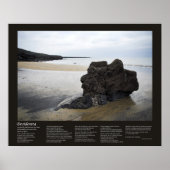 Desiderata - Beach Rock Poster (Vorne)