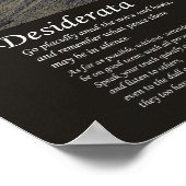 Desiderata - Beach Rock Poster (Ecke)