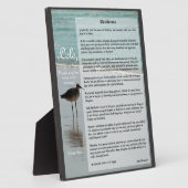 Desiderata Beach Scene Plaque - Filipino Lolo Gesc Fotoplatte (Seite)