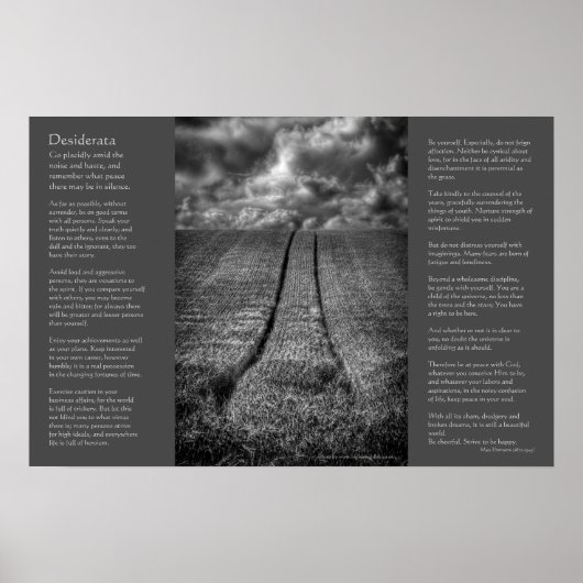 Desiderata - Been and Gone, Fine Art Poster (Vorne)