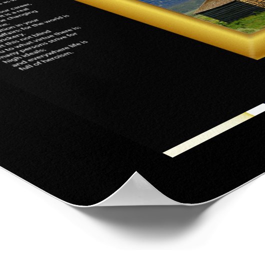 DESIDERATA Bergstallplakate Poster (Ecke)