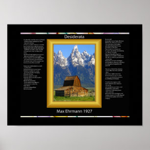 DESIDERATA Bergstallplakate Poster