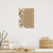 DESIDERATA Bio sorgfältige Tageszeitungen Poster (Küche)