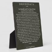 Desiderata Blackboard Chalk Art Fotoplatte (Seite)