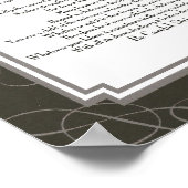 DESIDERATA Blackswirl Sans Poster (Ecke)