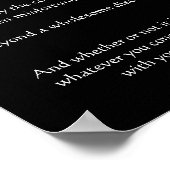 Desiderata Bloodhound Posters Poster (Ecke)