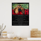 Desiderata Bloodhound Posters Poster (Küche)