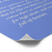 Desiderata - Blue Hydrangea Poster (Ecke)