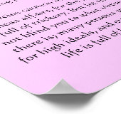 Desiderata Blue Ocean Posters Poster (Ecke)