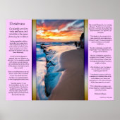 Desiderata Blue Ocean Posters Poster (Vorne)