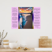 Desiderata Blue Ocean Posters Poster (Küche)