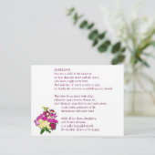 DESIDERATA Bright Bouquet Postkarte (Stehend Vorderseite)