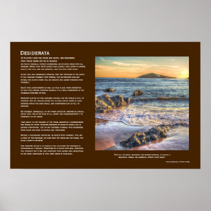 Desiderata - Burgh Island von Bantham am Sundown Poster