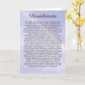 DESIDERATA Card=Rainbow Karte (Gelbe Blume)