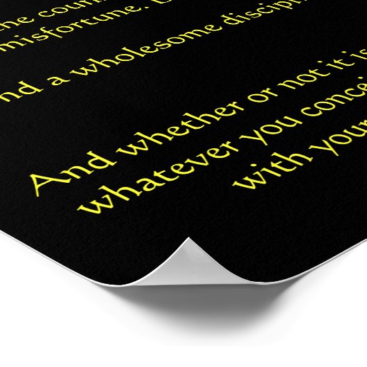 Desiderata Cat Eyes Posters Poster (Ecke)