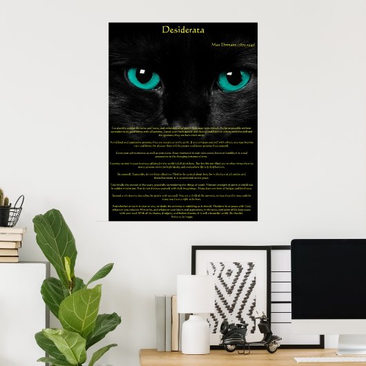 Desiderata Cat Eyes Posters Poster (Heimbüro)