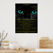 Desiderata Cat Eyes Posters Poster (Küche)