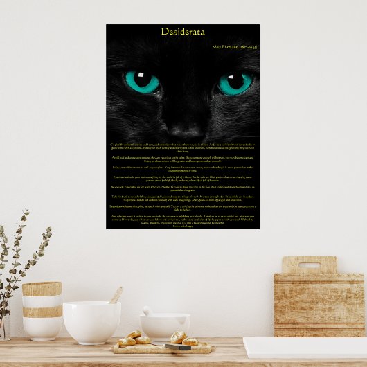 Desiderata Cat Eyes Posters Poster (Küche)