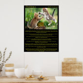 Desiderata Cat Fight Posters Poster (Küche)