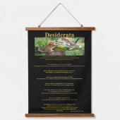 Desiderata Cat Kämpfen auf Baumstumpf Wandteppich Mit Holzrahmen (Vorderseite)