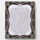 Desiderata Chalk Art Fotoplatte (Vorderseite)