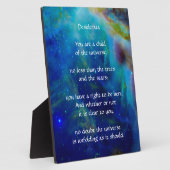 Desiderata Child of Universe Fotoplatte (Seite)