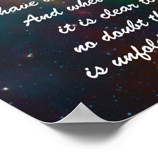 Desiderata Child of Universe Poster (Ecke)