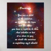 Desiderata Child of Universe Poster (Vorne)