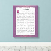 Desiderata - Choses désirées - poème Leinwanddruck (Insitu (Holzboden))