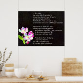 DESIDERATA Cosmic Blossoms Poster (Küche)