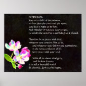 DESIDERATA Cosmic Blossoms Poster (Vorne)
