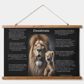 Desiderata: Cubs Playful Discovery Wandteppich Mit Holzrahmen (Vorne)