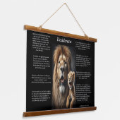 Desiderata: Cubs Playful Discovery Wandteppich Mit Holzrahmen (Gewinkelt)