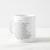 DESIDERATA CUSTOM-TASSE KAFFEETASSE (Vorderseite Links)