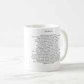 DESIDERATA CUSTOM-TASSE KAFFEETASSE (VorderseiteRechts)