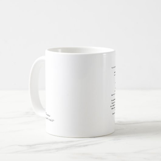 DESIDERATA CUSTOM-TASSE KAFFEETASSE (Vorderseite Links)