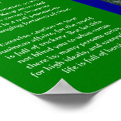 DESIDERATA Dark Mossy Forest Posters Poster (Ecke)