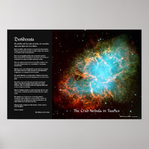 Desiderata - Der Krabbennebel im Taurus Poster