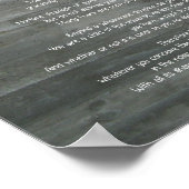 Desiderata "Desired Things" auf Betonmauer Poster (Ecke)