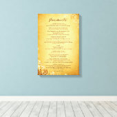 Desiderata "Desired Things" auf Vintagem Pergament Leinwanddruck (Insitu (Holzboden))