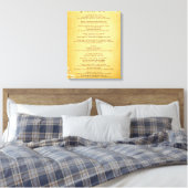 Desiderata "Desired Things" auf Vintagem Pergament Leinwanddruck (Insitu (Schlafzimmer))