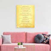 Desiderata "Desired Things" auf Vintagem Pergament Leinwanddruck (Insitu (Wohnzimmer))