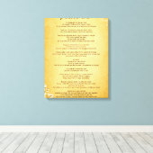 Desiderata "Desired Things" auf Vintagem Pergament Leinwanddruck (Insitu (Holzboden))