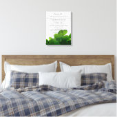 Desiderata "Desired Things on Green Clovers" Leinwanddruck (Insitu (Schlafzimmer))