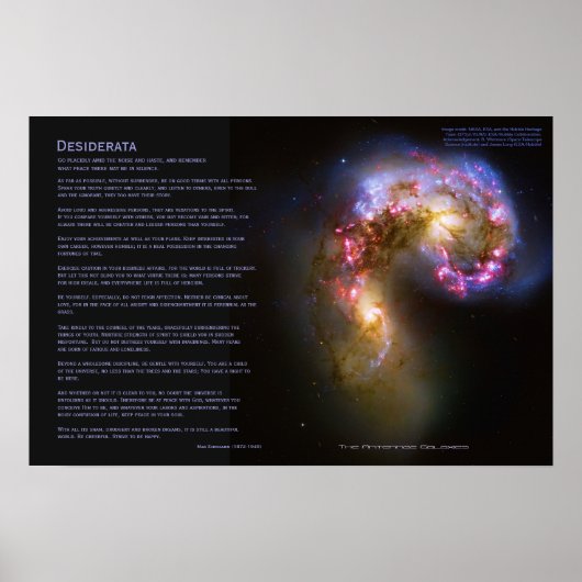 Desiderata - Die Antennengalaxien Poster (Vorne)