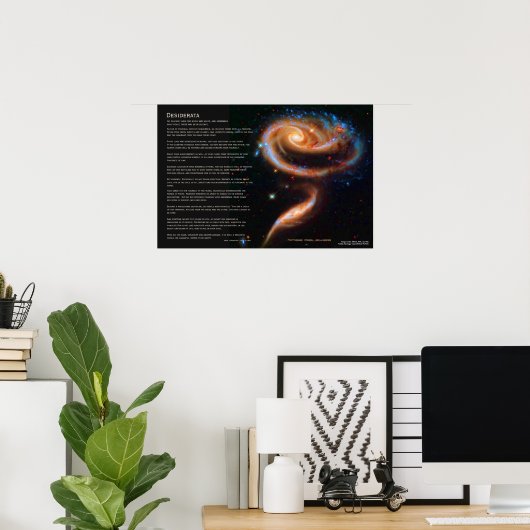 Desiderata - Die Rose Galaxien, Arp 273 Poster (Heimbüro)