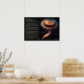 Desiderata - Die Rose Galaxien, Arp 273 Poster (Küche)