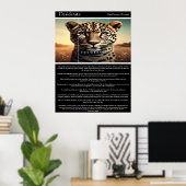 Desiderata: Die Weisheit des Leoparden Poster (Heimbüro)
